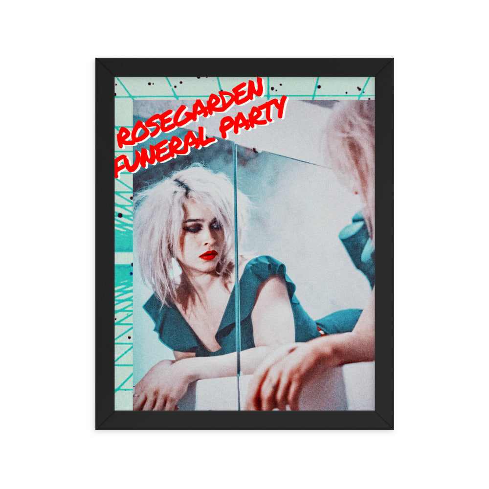 Framed 80's style poster