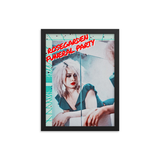 Framed 80's style poster