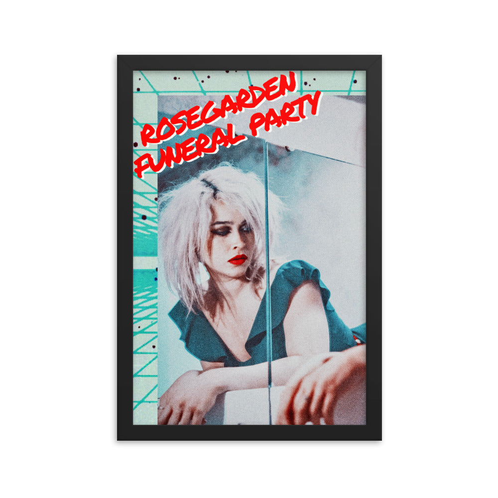 Framed 80's style poster