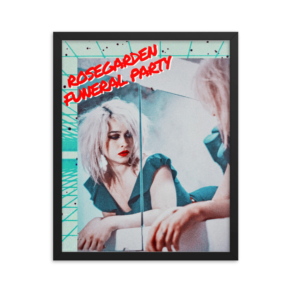 Framed 80's style poster