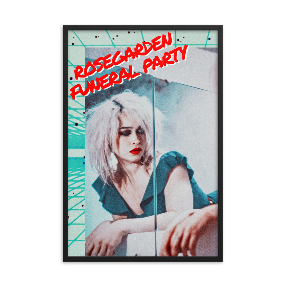 Framed 80's style poster