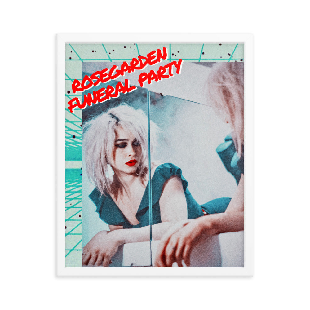 Framed 80's style poster