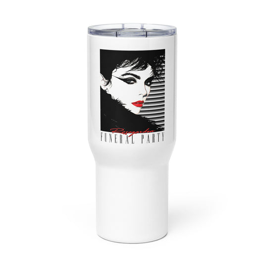 Travel mug with a handle