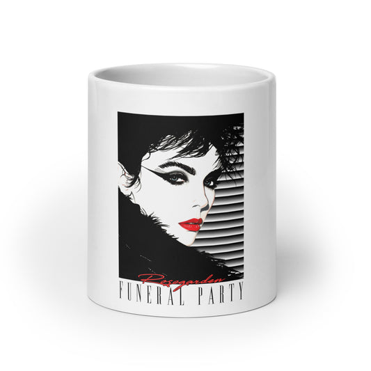 White glossy mug
