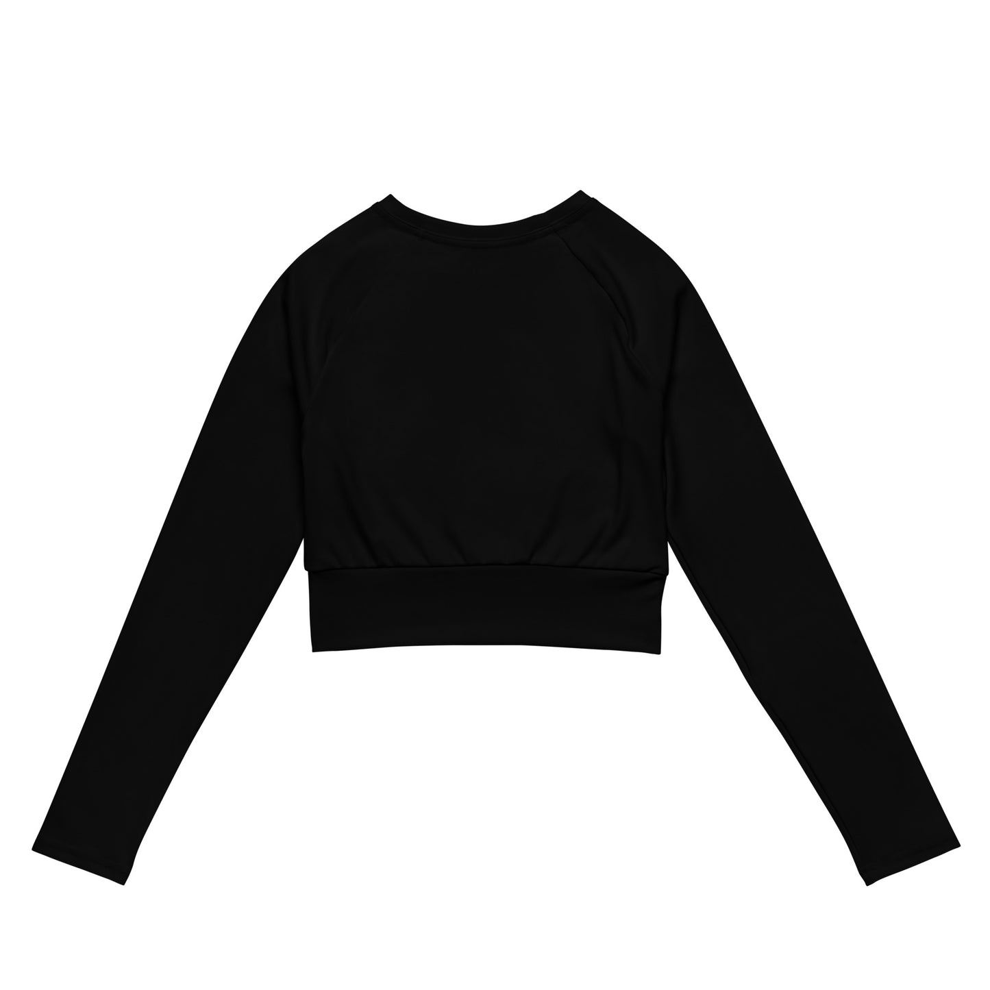 Logo long-sleeve crop top