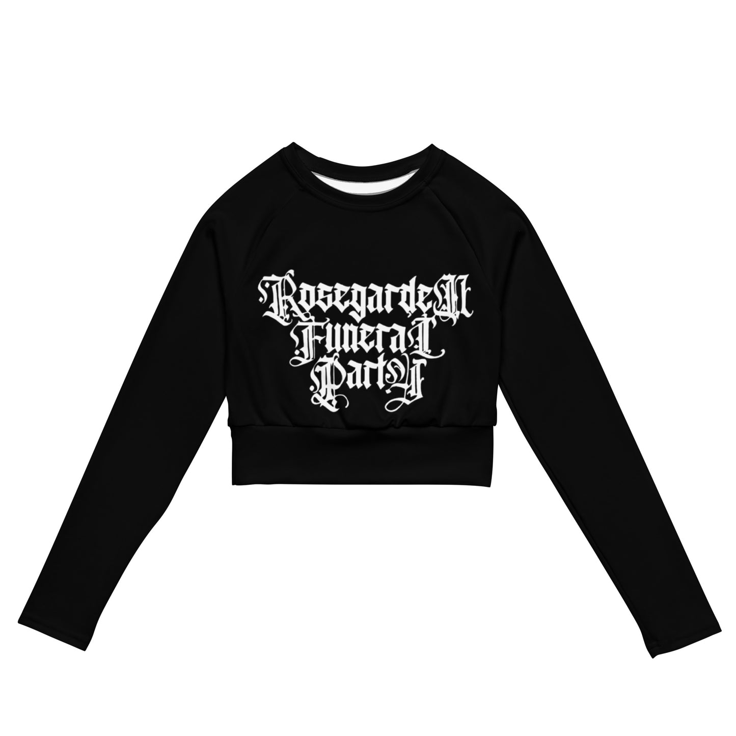 Logo long-sleeve crop top